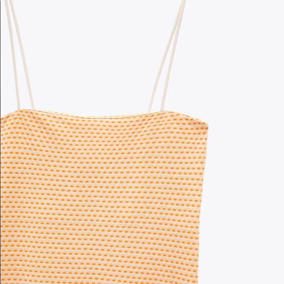 ZARA JACQUARD MIDI DRESS - Picture 12 of 13